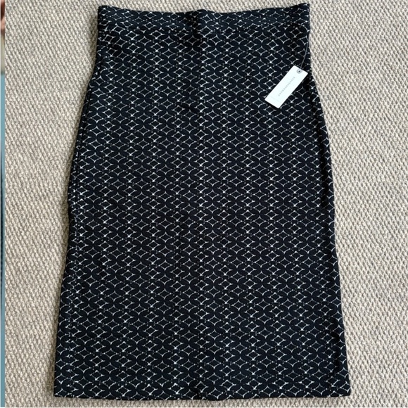 NWT Anthropologie Maeve Samantha Stretch Pencil Skirt Black Small Retail $78.00 - Picture 2 of 8